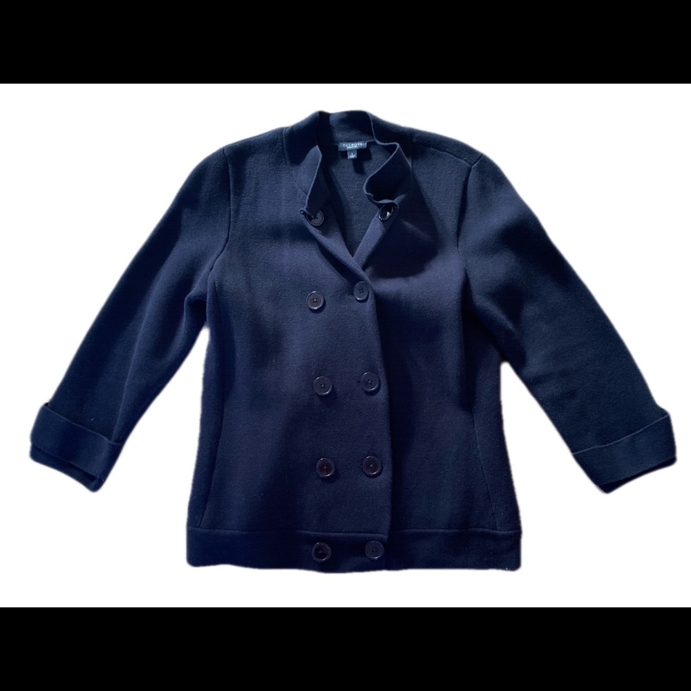 Talbots Double Breasted Sweater Blazer - image 2